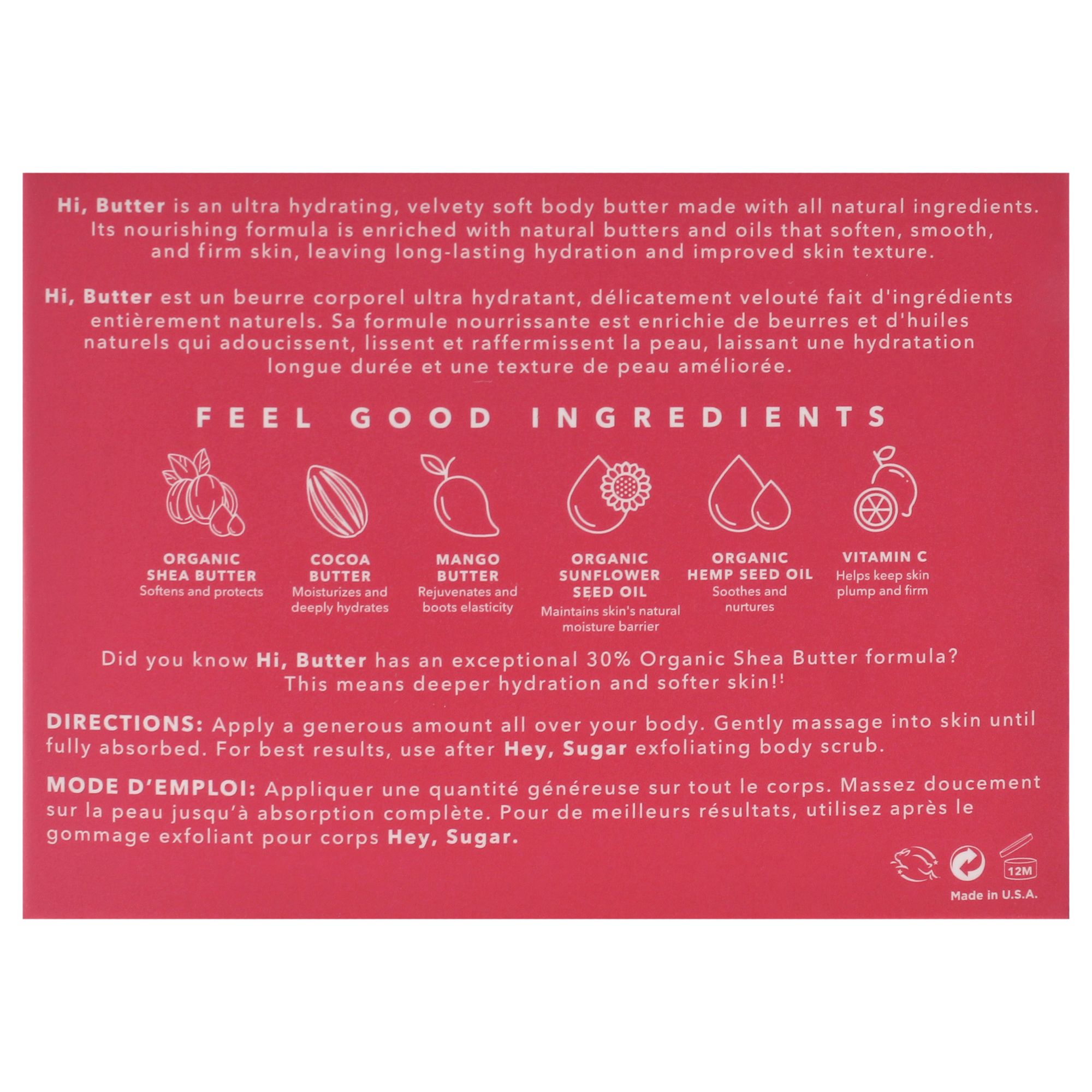 Hi Butter natürlicher Körperbutter - Passion Fruit von NCLA