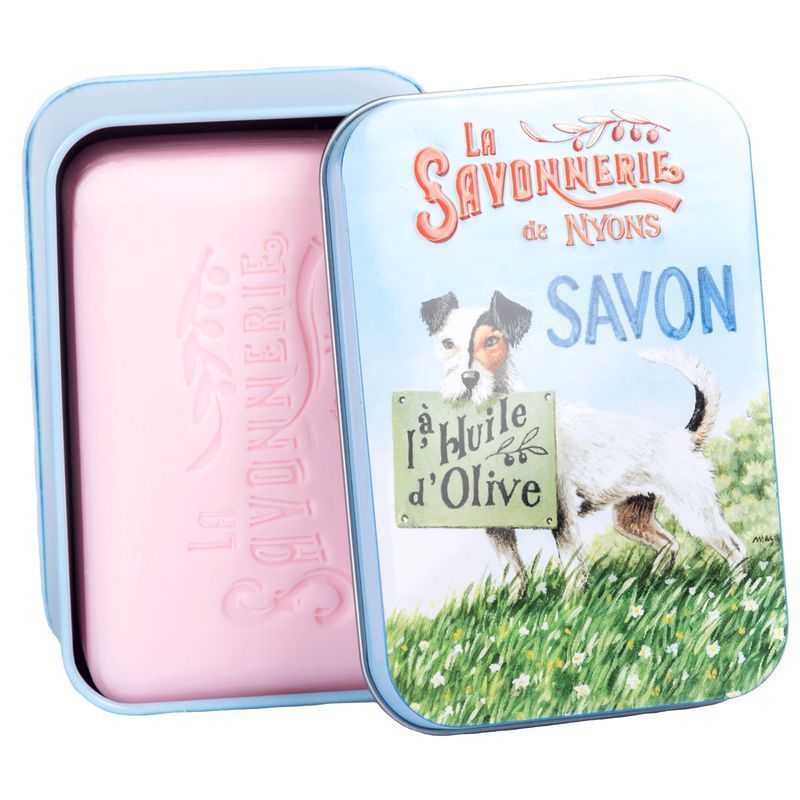 La Savonnerie de Nyons - Metallbox mit Seife - Jack Russell