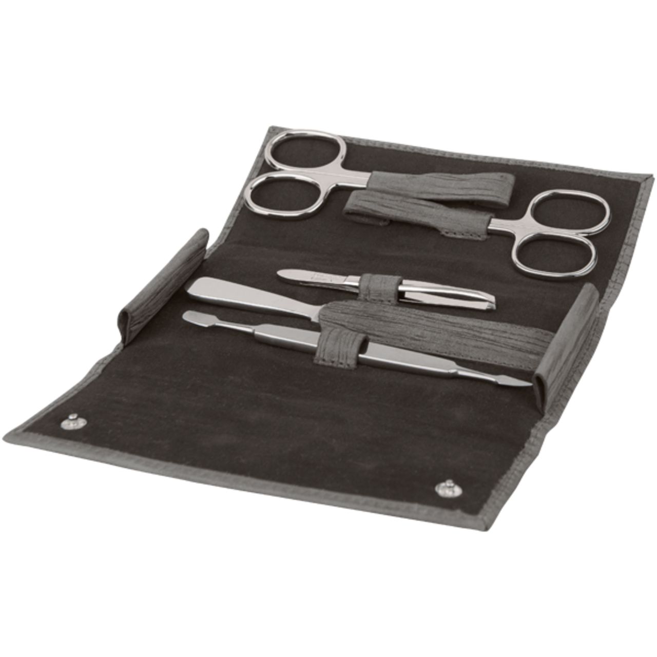 Erbe, Druckknopf-Etui Wood, rostfrei