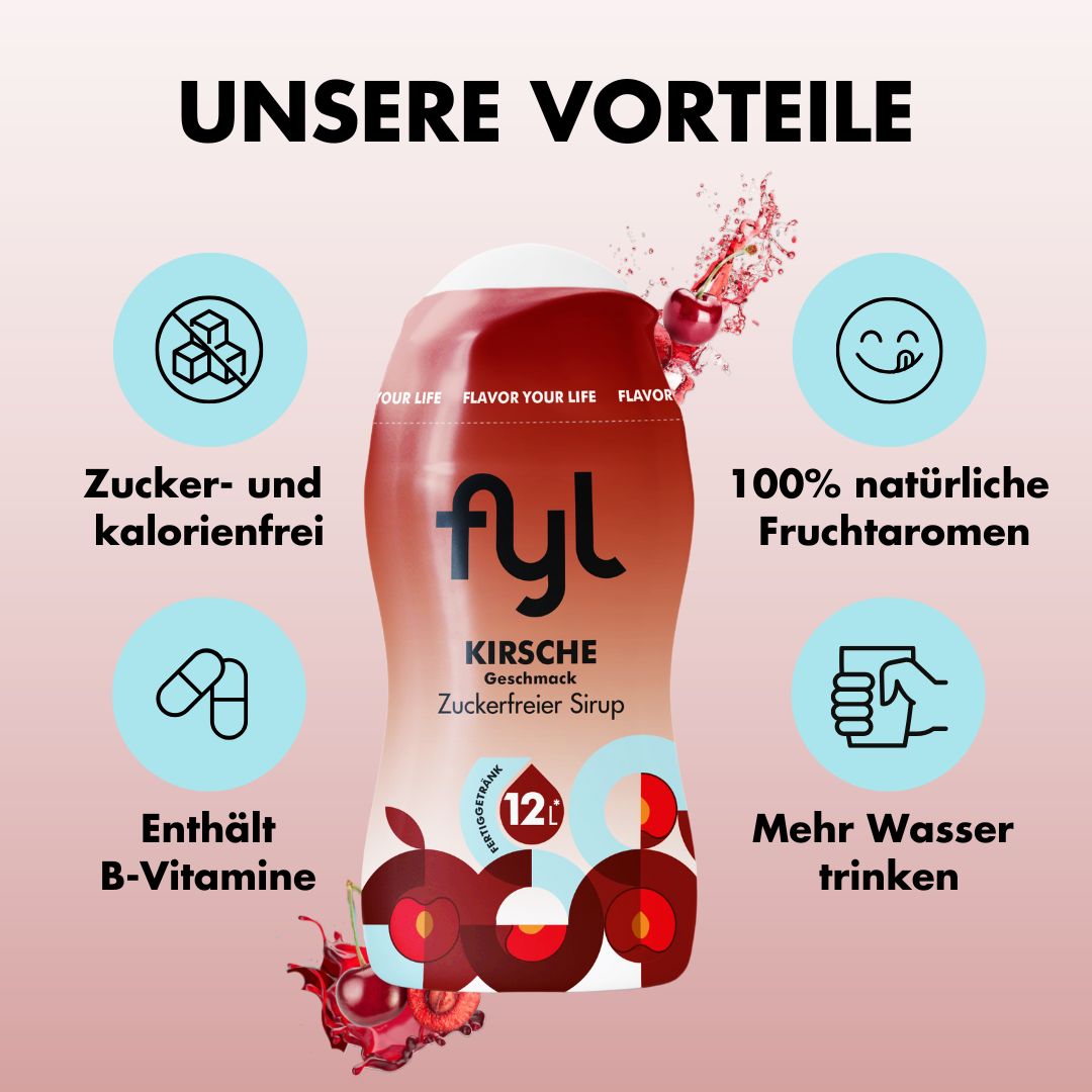 fyl Zuckerfreier Sirup Kirsch Geschmack