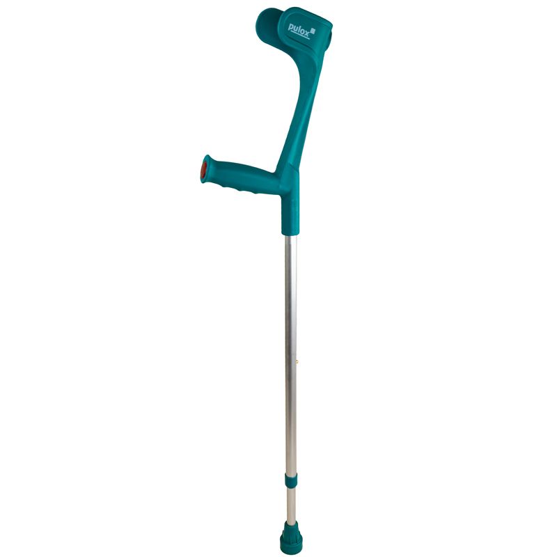 Krücke Türkis Klassiker 140 Kg von Ossenberg mit Ergo Softgriff Gehhilfe pulox-Design