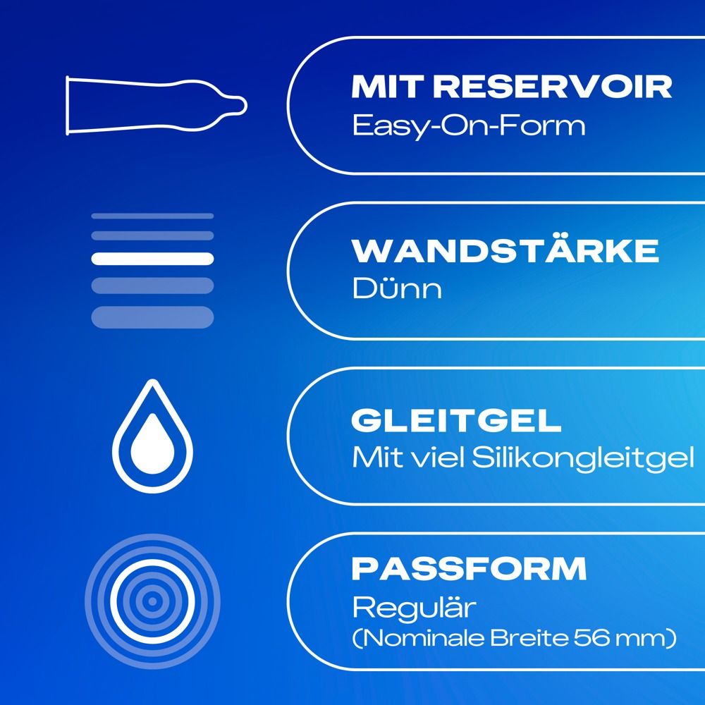 Durex Gefühlsecht Extra Feucht Kondompackung mit 10 Stück.