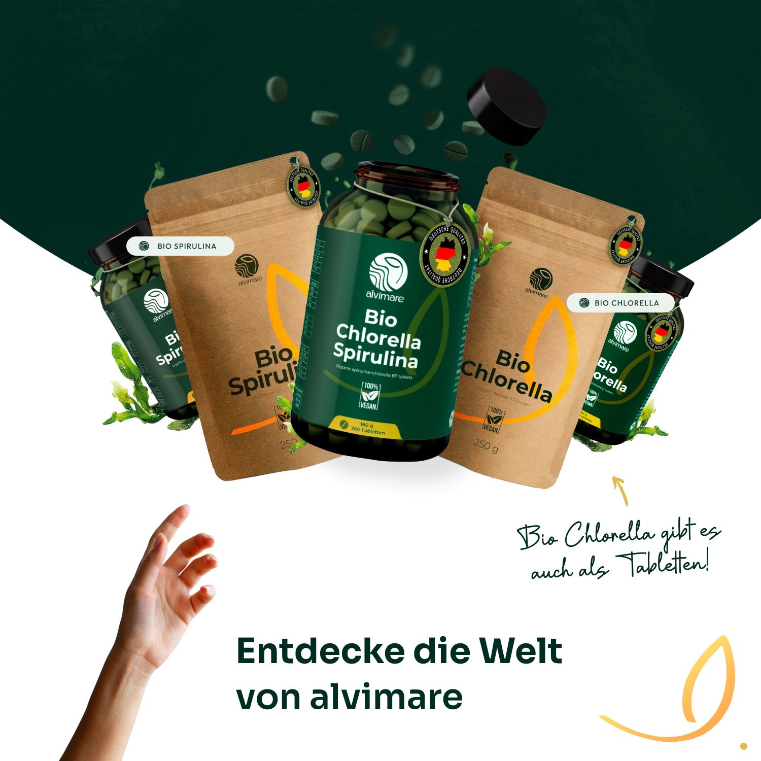 Alvimare Bio Chlorella Pulver