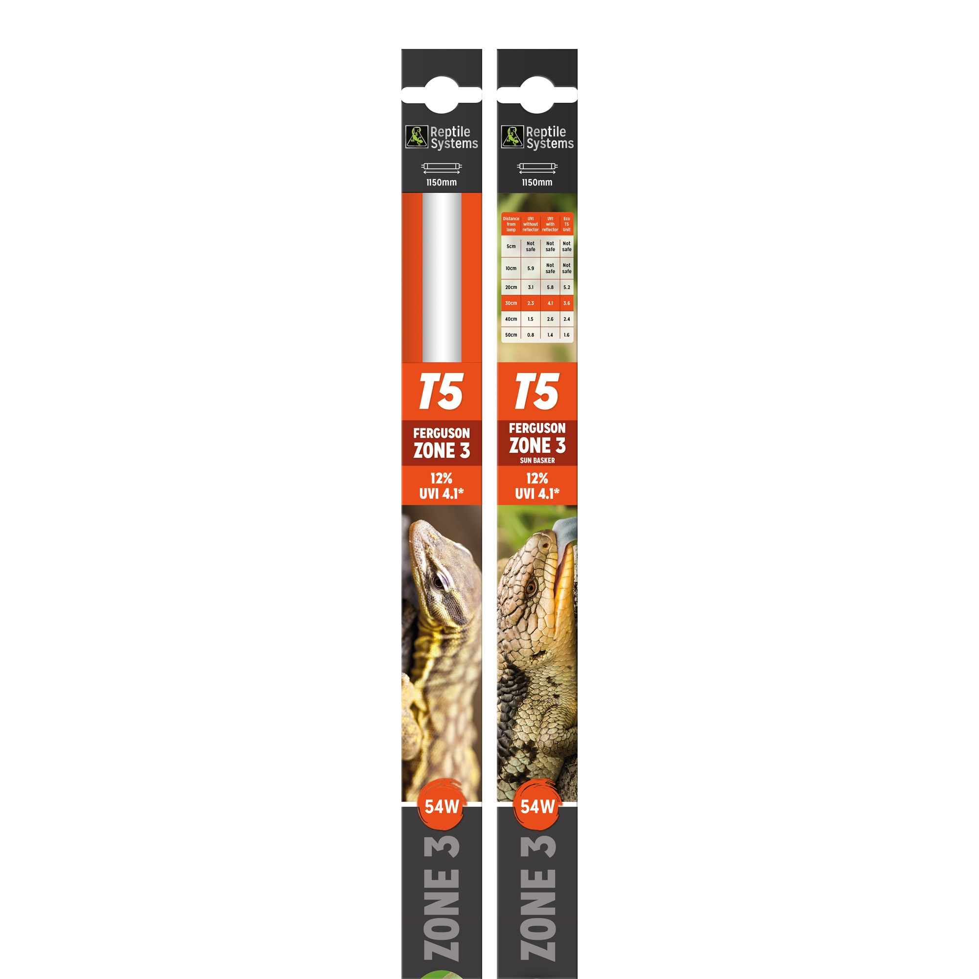 Reptile Systems T5 Leuchtstoffröhre 12% UVB, UVI 4.1, Ferguson Zone 3