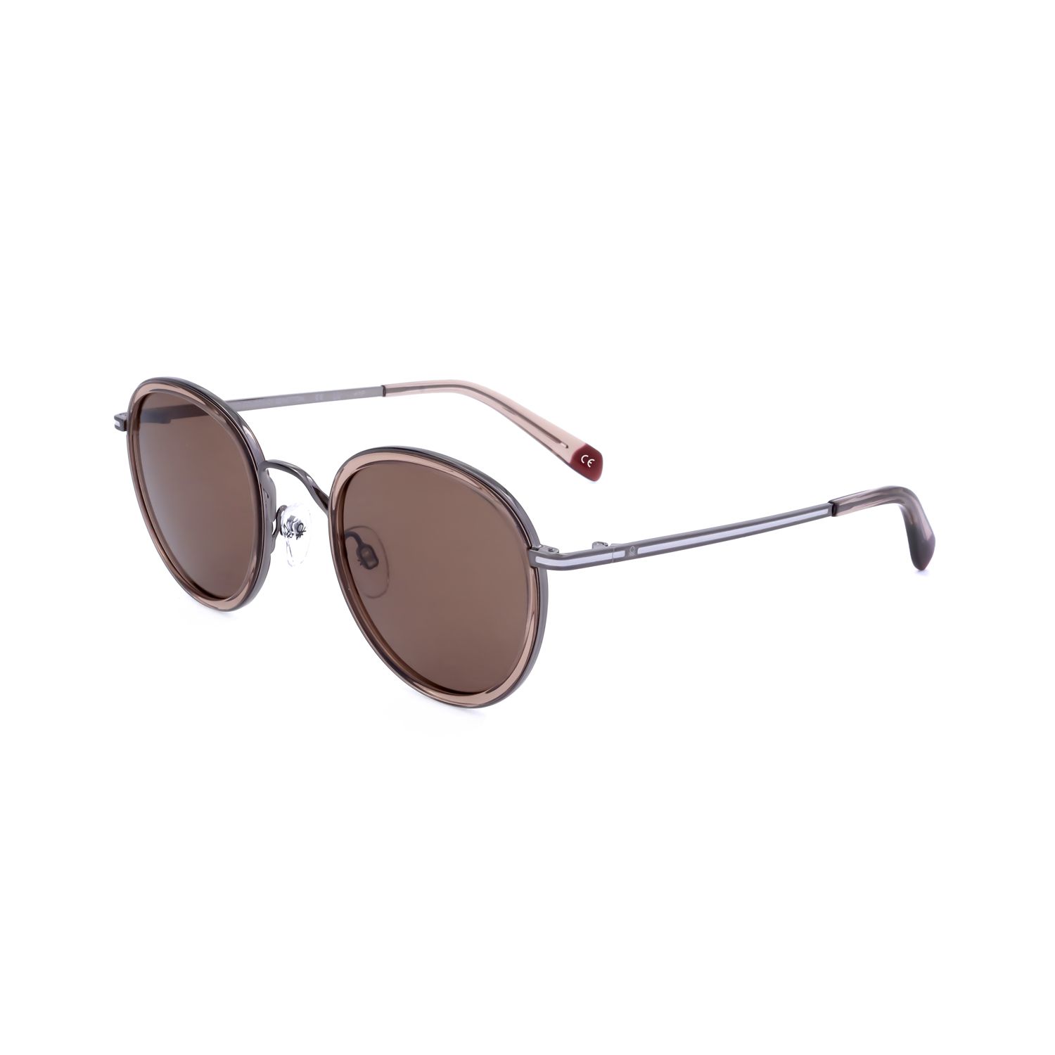 Benetton occhiali da sole uomo BE5104 silver-coloured light brown