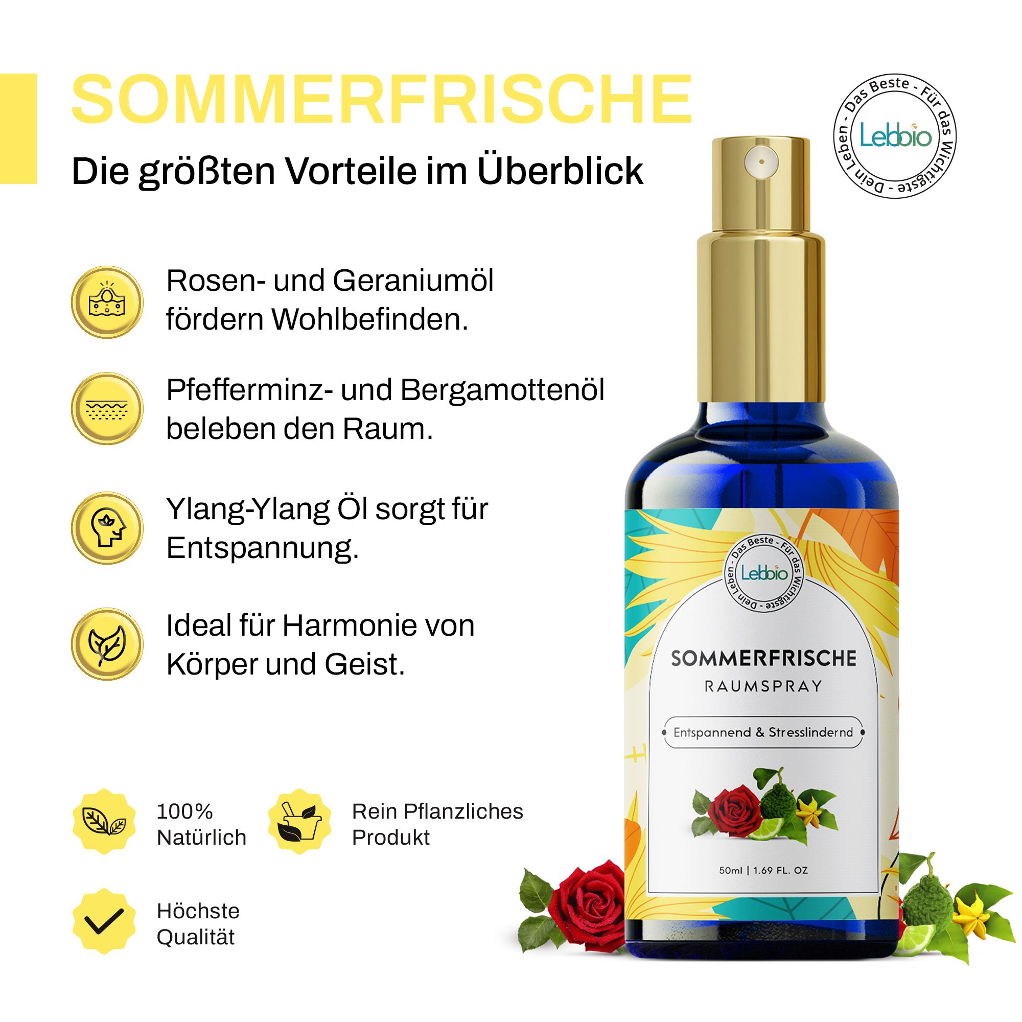 Lebbio Sommerfrische Raumspray
