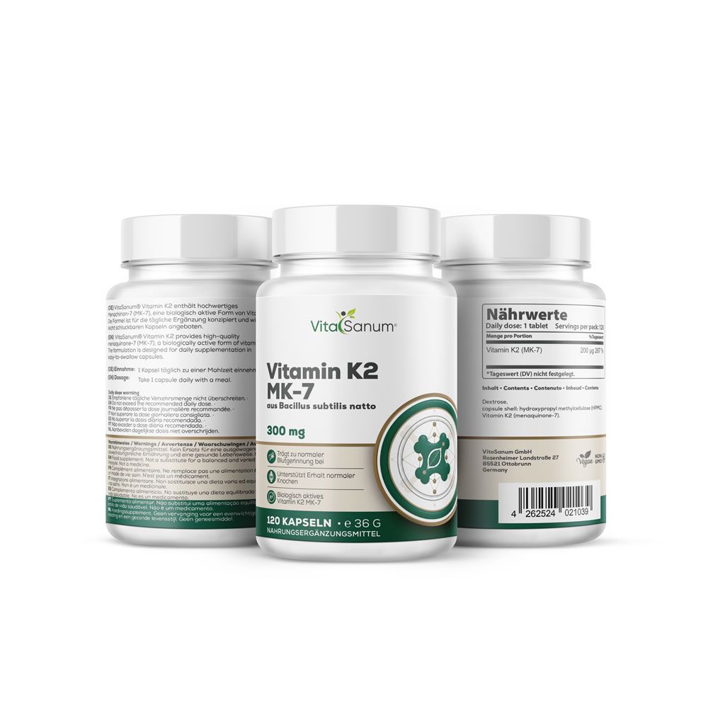 VitaSanum®- Vitamin K2 MK-7 – 200 µg