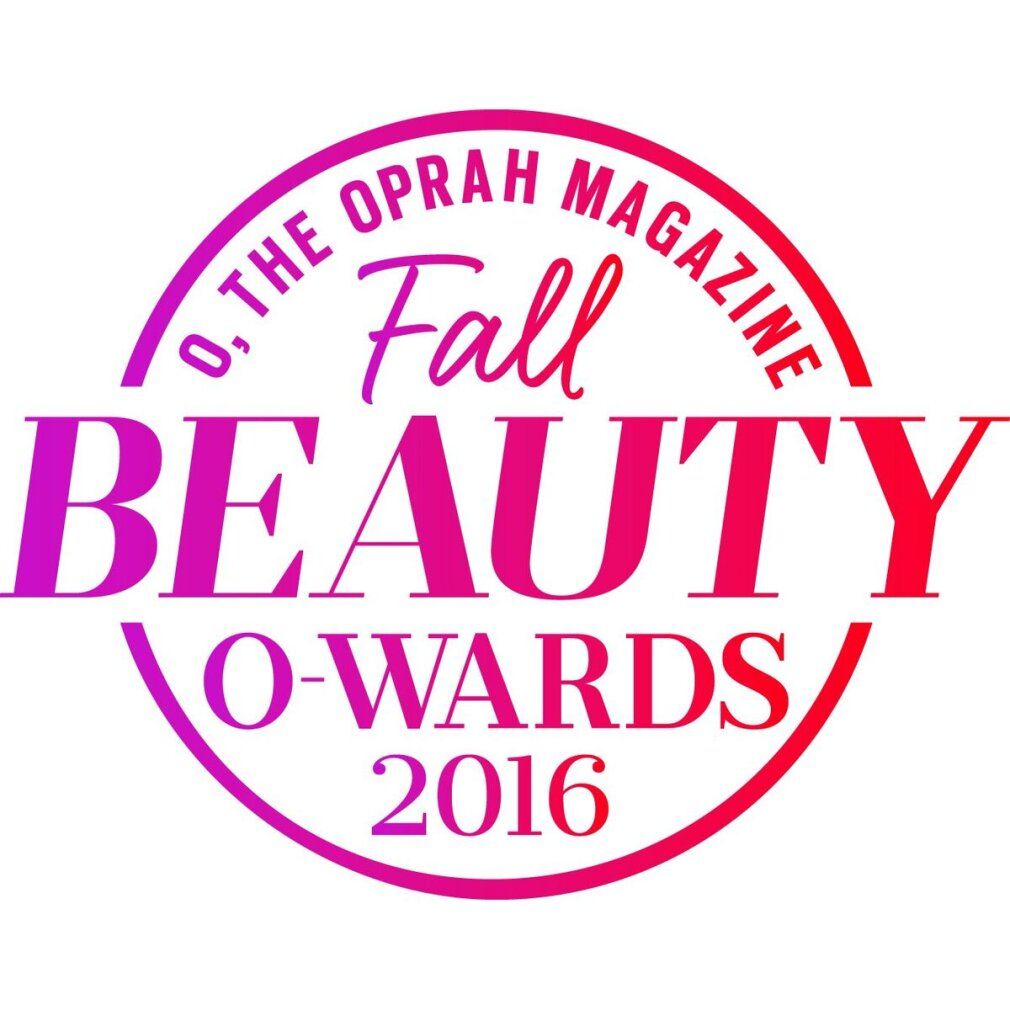 Rundes Logo mit Schriftzug: O, The Oprah Magazine, Fall Beauty O-Awards 2016.