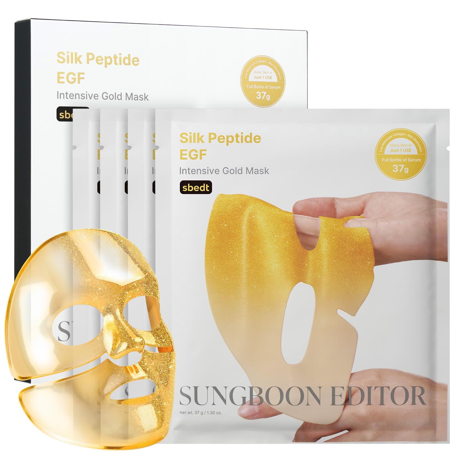 Sungboon Editor Silk Peptide EGF Intensive Gold Mask 4 St Gesichtsmaske