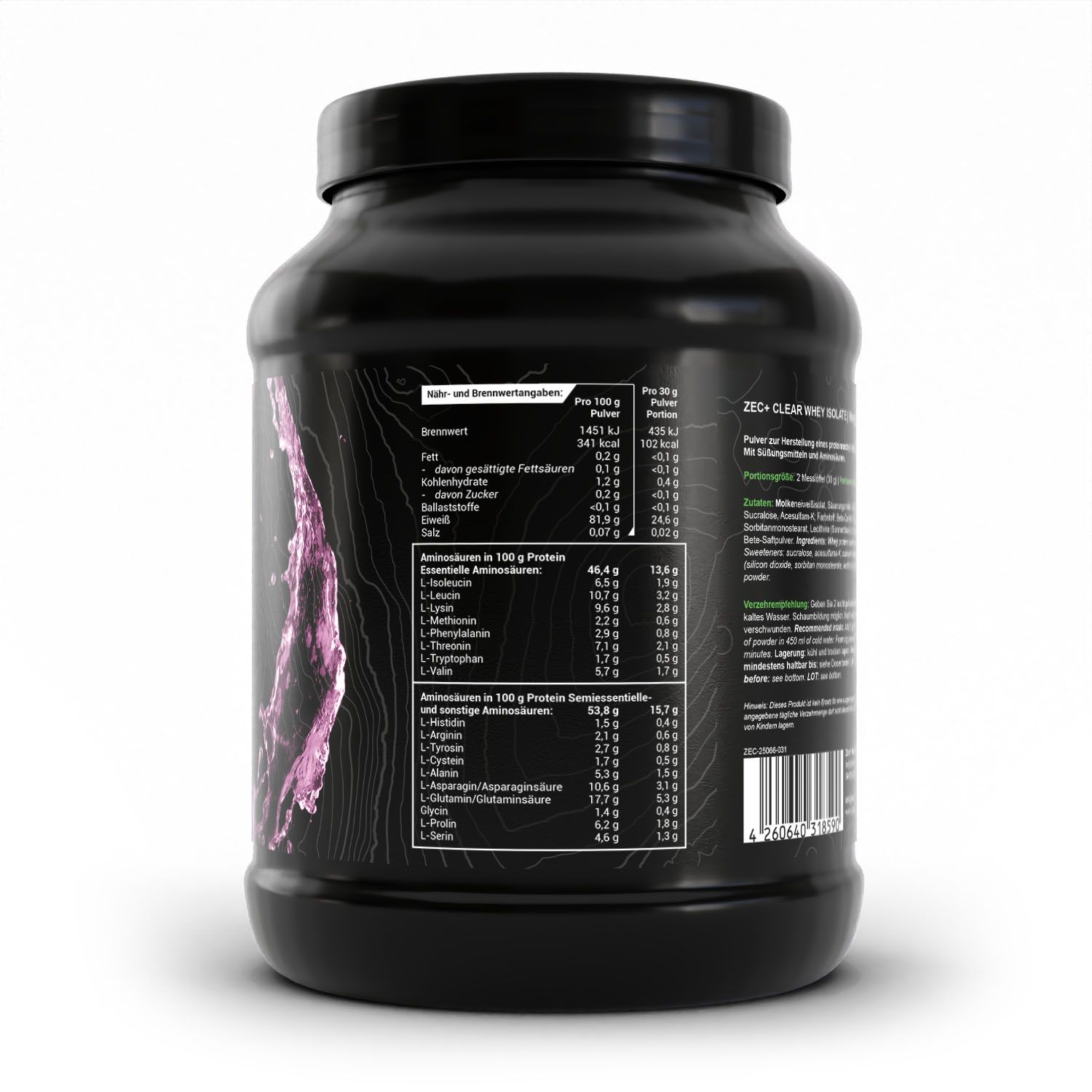 Zec+ Clear Whey Isolate Mango-Passion Fruit 900 g Pulver