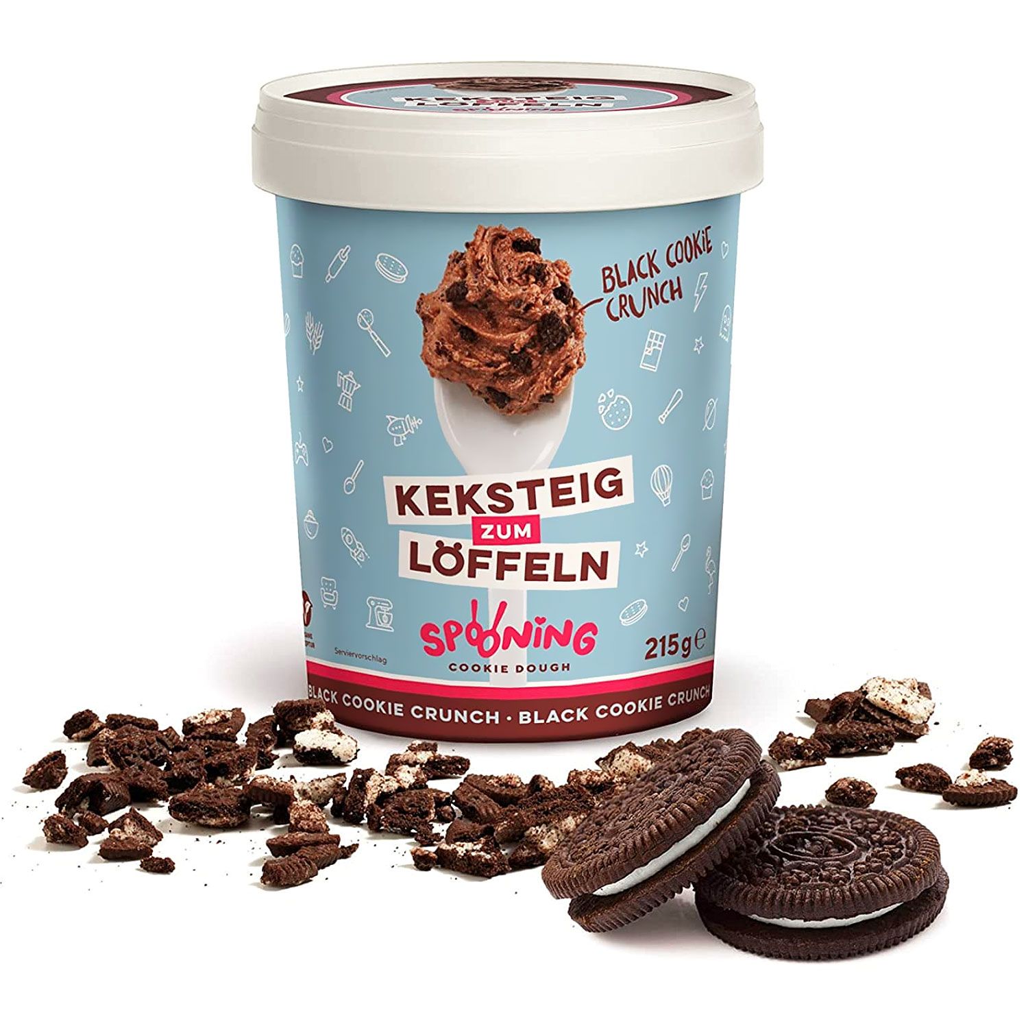 Spooning Keksteig zum Löffeln Black Cookie Crunch