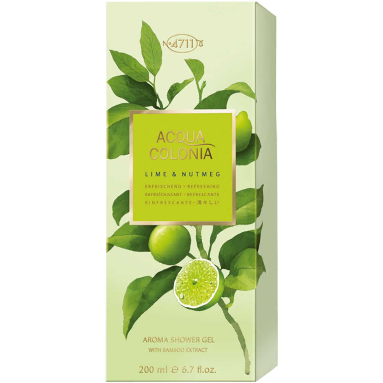 Acqua Colonia 4711 Lime & Nutmeg Aroma Shower Gel 200 ml Duschgel