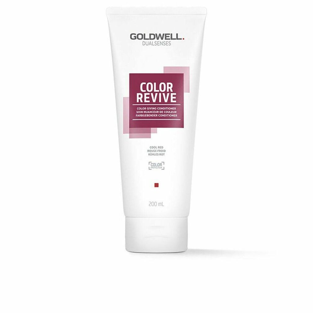 Weiße Tube mit Goldwell Dualsenses Color Revive. Aufschrift: COLOR REVIVE, Color-Giving Conditioner. 200 ml.