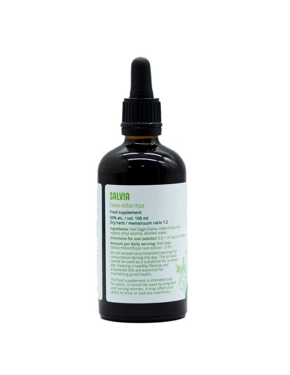Braune Glasflasche mit Pipette. Etikett mit Produktinformationen. Marke: Lymeherbs.