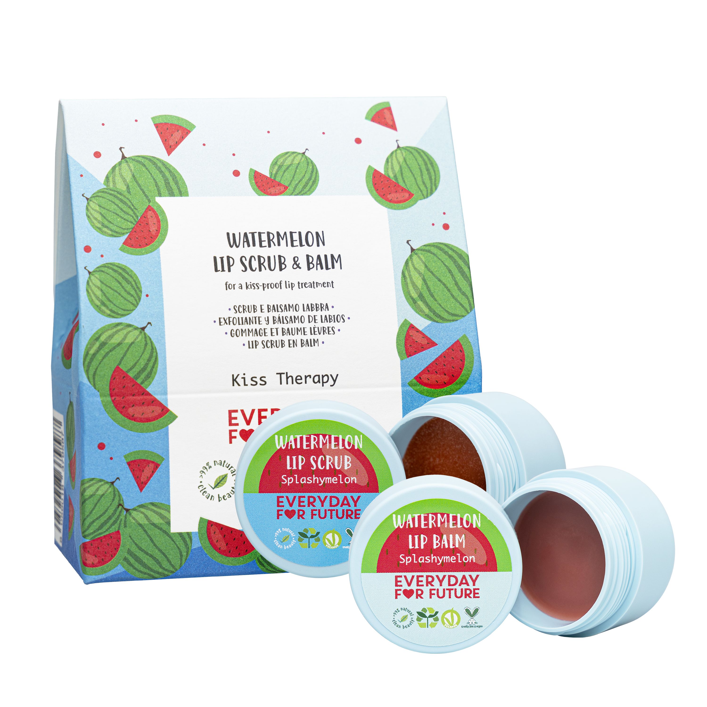 Everyday For Future - Kiss Therapy - Splashymelon Lip Scrub & Balm