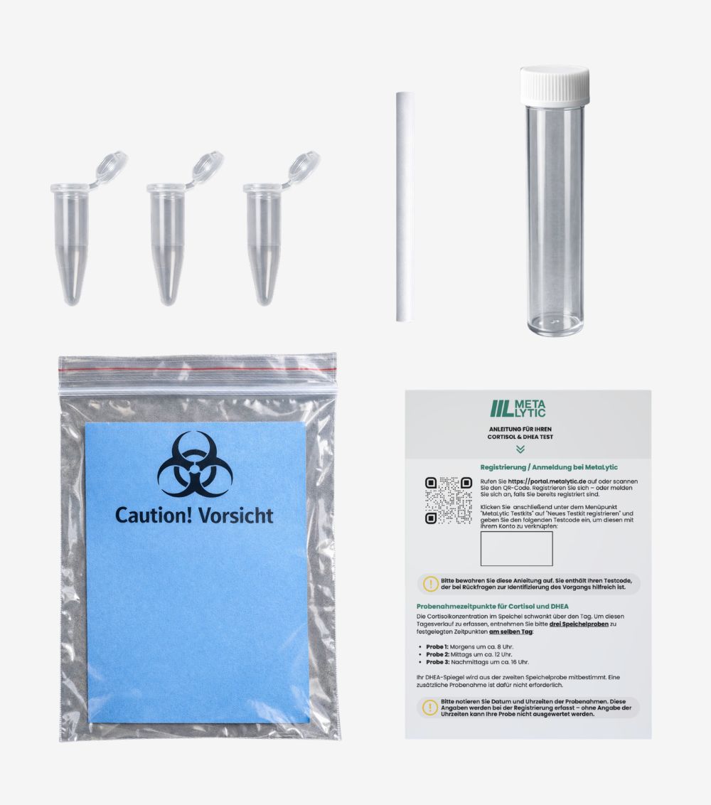MetaLytic - Cortisol & DHEA Speicheltest (Stressprofil)