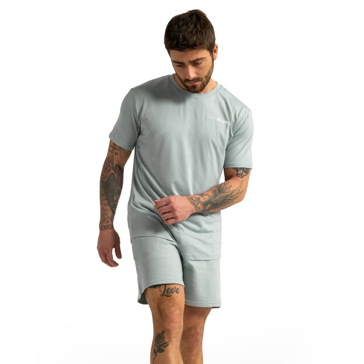 GymBeam T-Shirt Herren regular Kurzarm Limitless Eucalypt