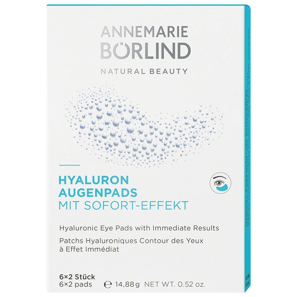 ANNEMARIE BÖRLIND Hyaluron Augenpads mit Sofort-Effekt