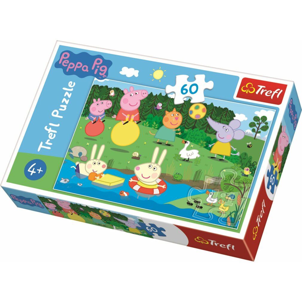 trefl Puzzle Peppa Pig am Teich 60 Teile