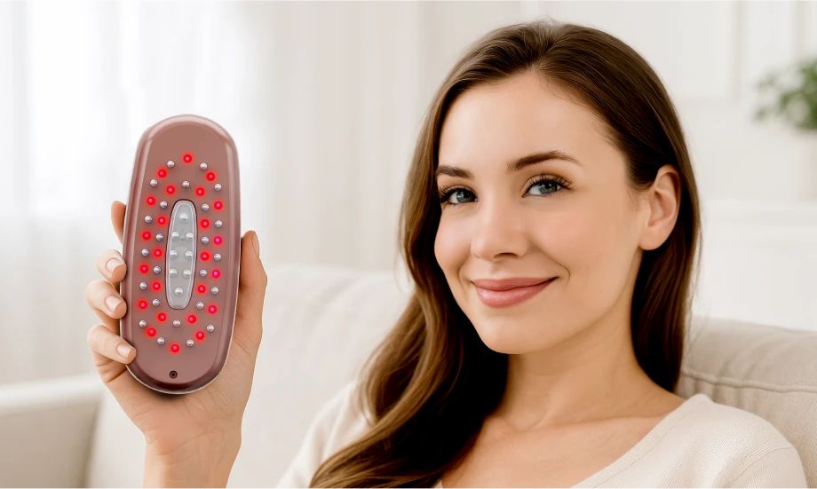 BEAUTIFLY Multifunktionaler Haarwuchs-Kamm rose