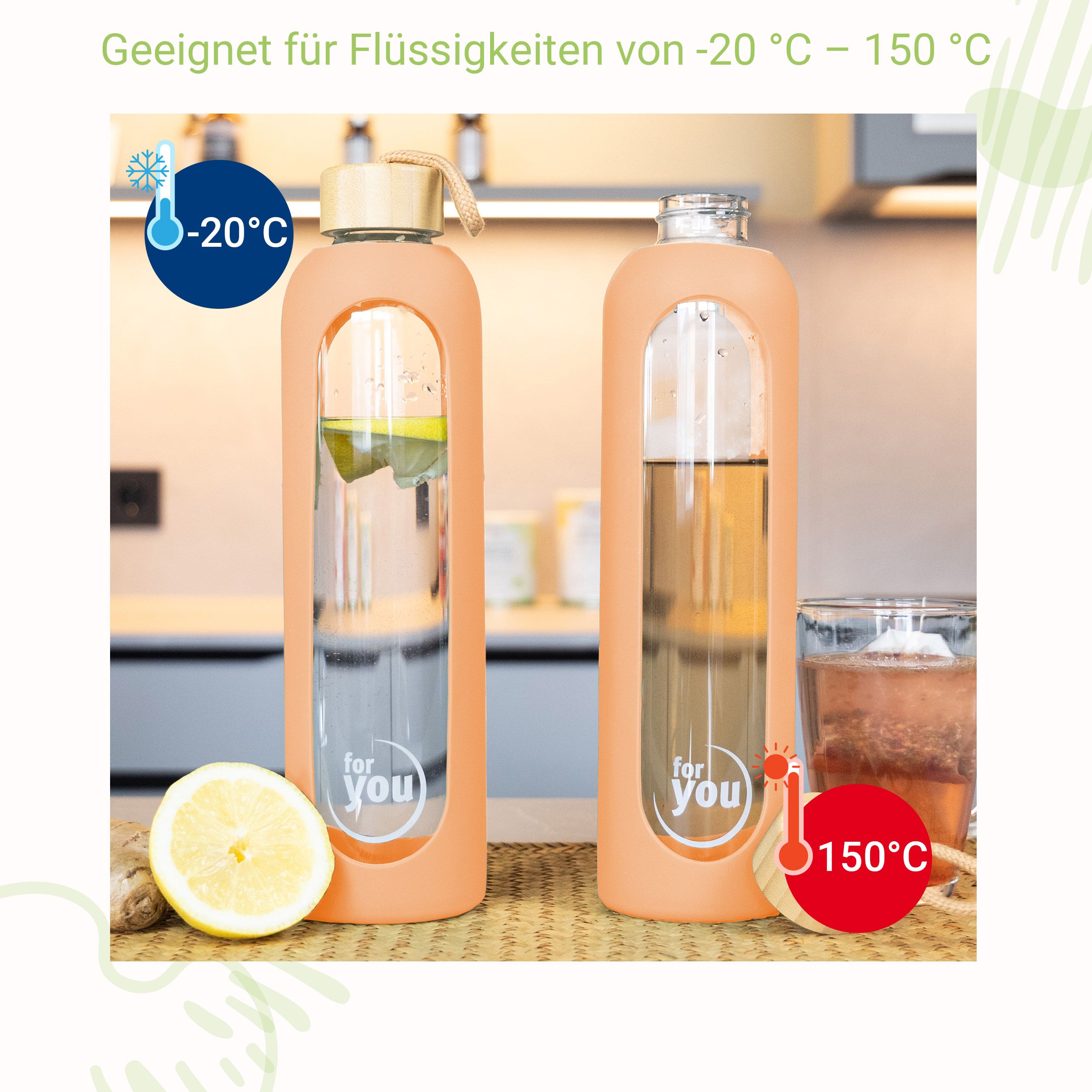 for you Nachhaltige Trinkflasche