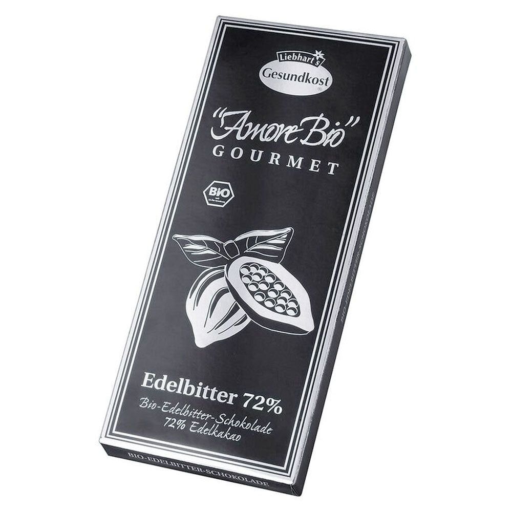 Liebharts Gesundkost Edelbitter Schokolade 72% Kakao Bio