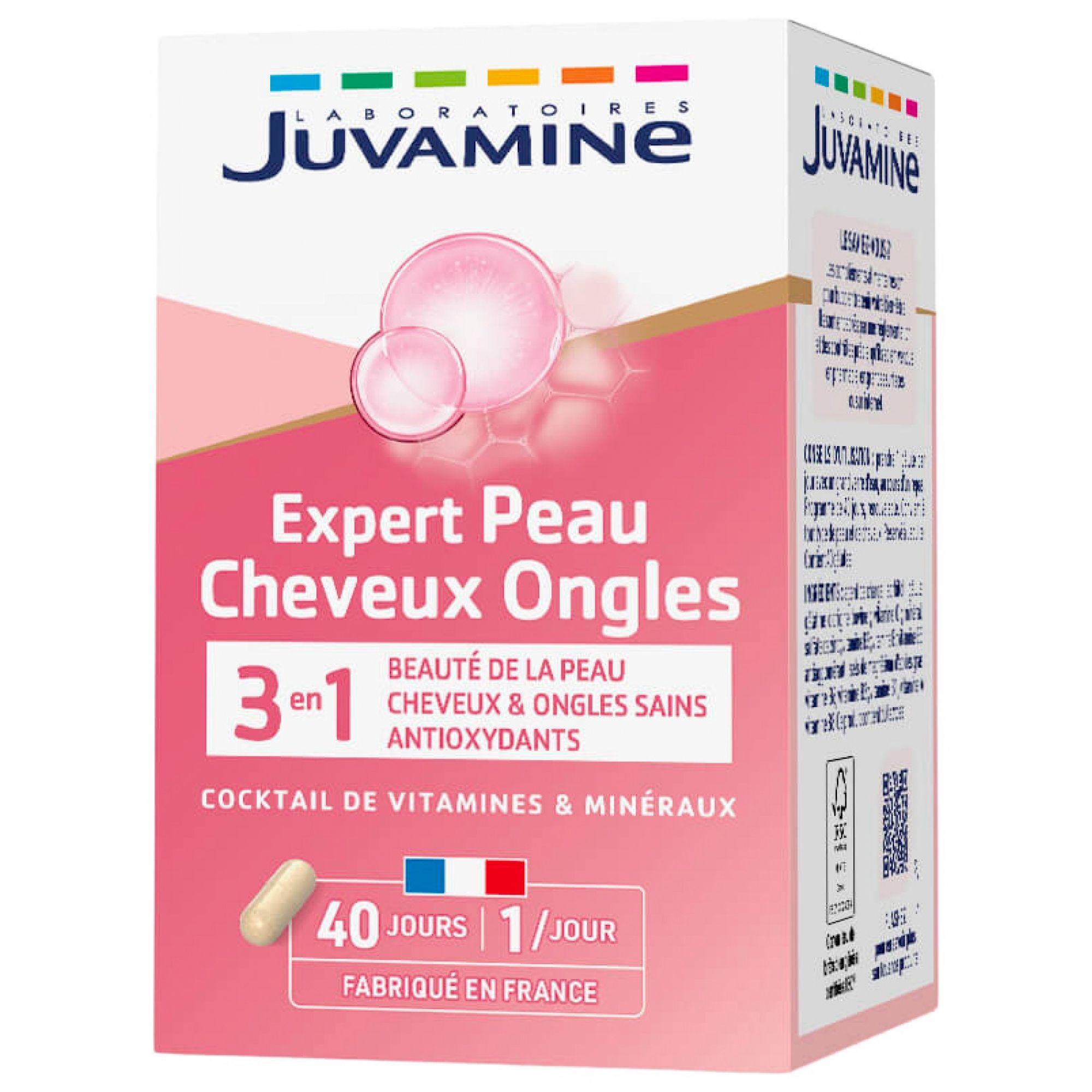 Juvamine Haut-Haarnägel 40 Kapseln 5,9x5,9x9,3 cm
