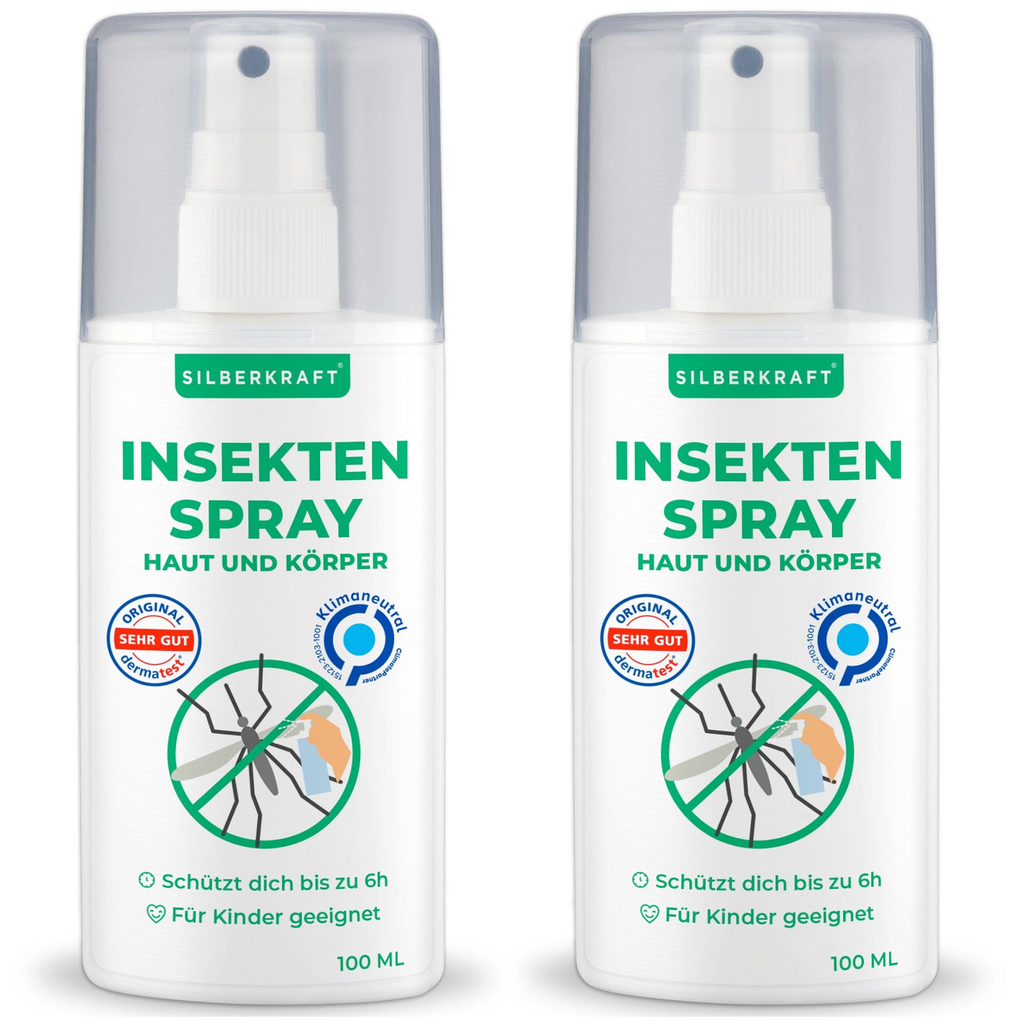 SILBERKRAFT Insektenspray Haut & Körper
