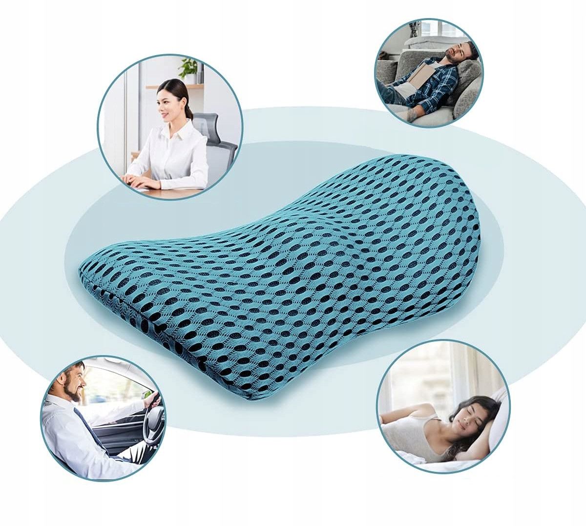Medi Sleep Orthopädisches Lendenkissen blau