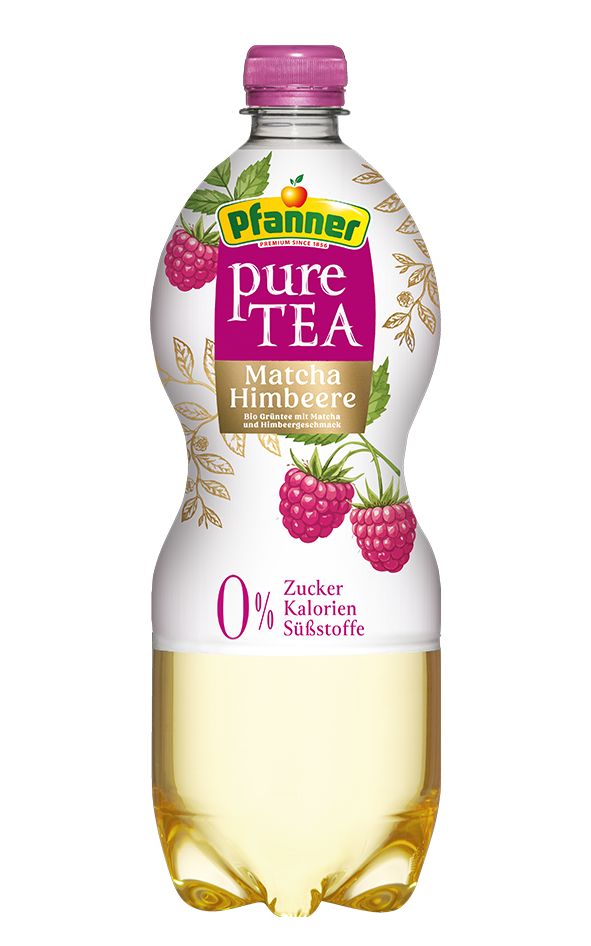 Pfanner BIO PureTea Grüner Tee - Matcha Himbeere