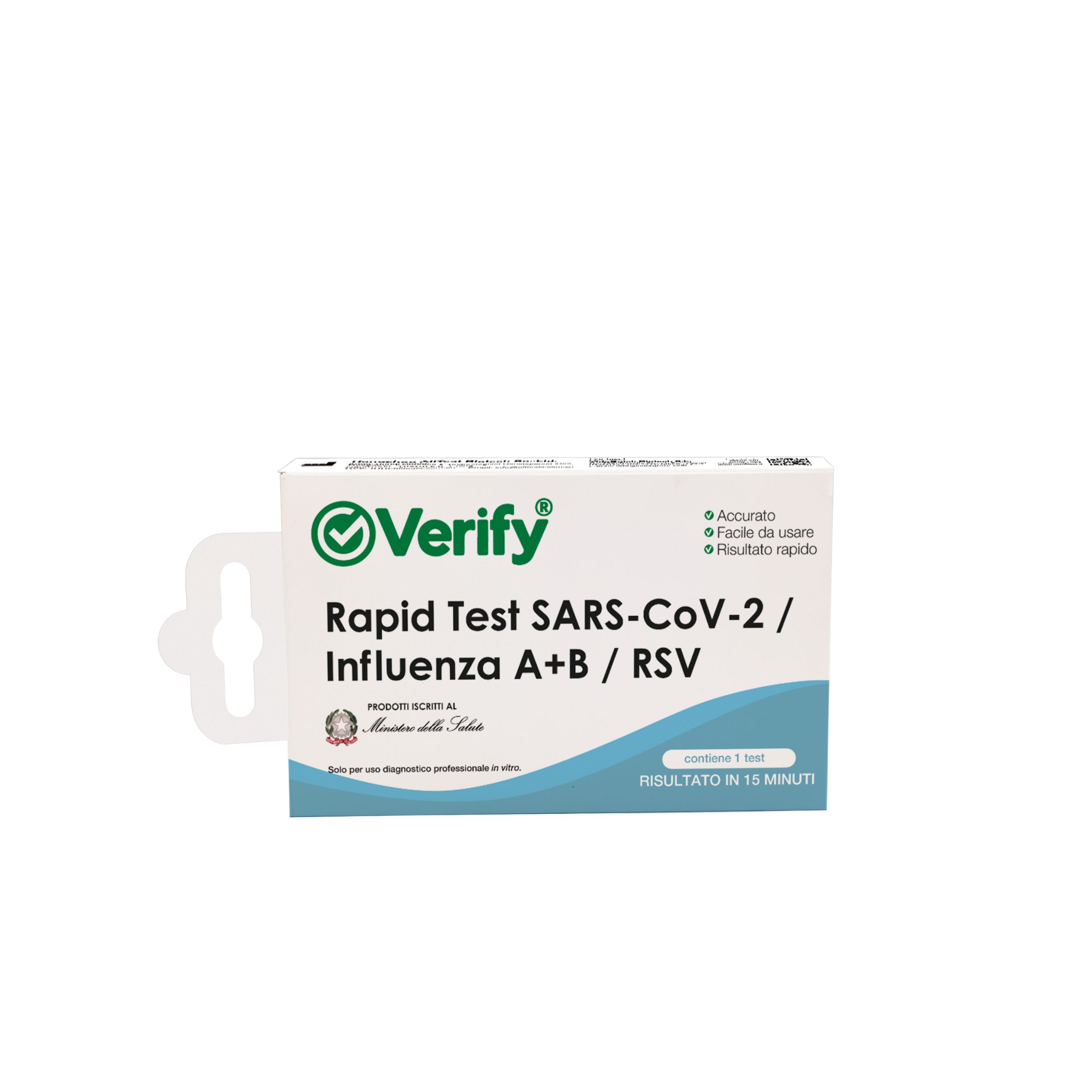 Verify test rapido Sars Cov 2 Influenza A E B, RSV