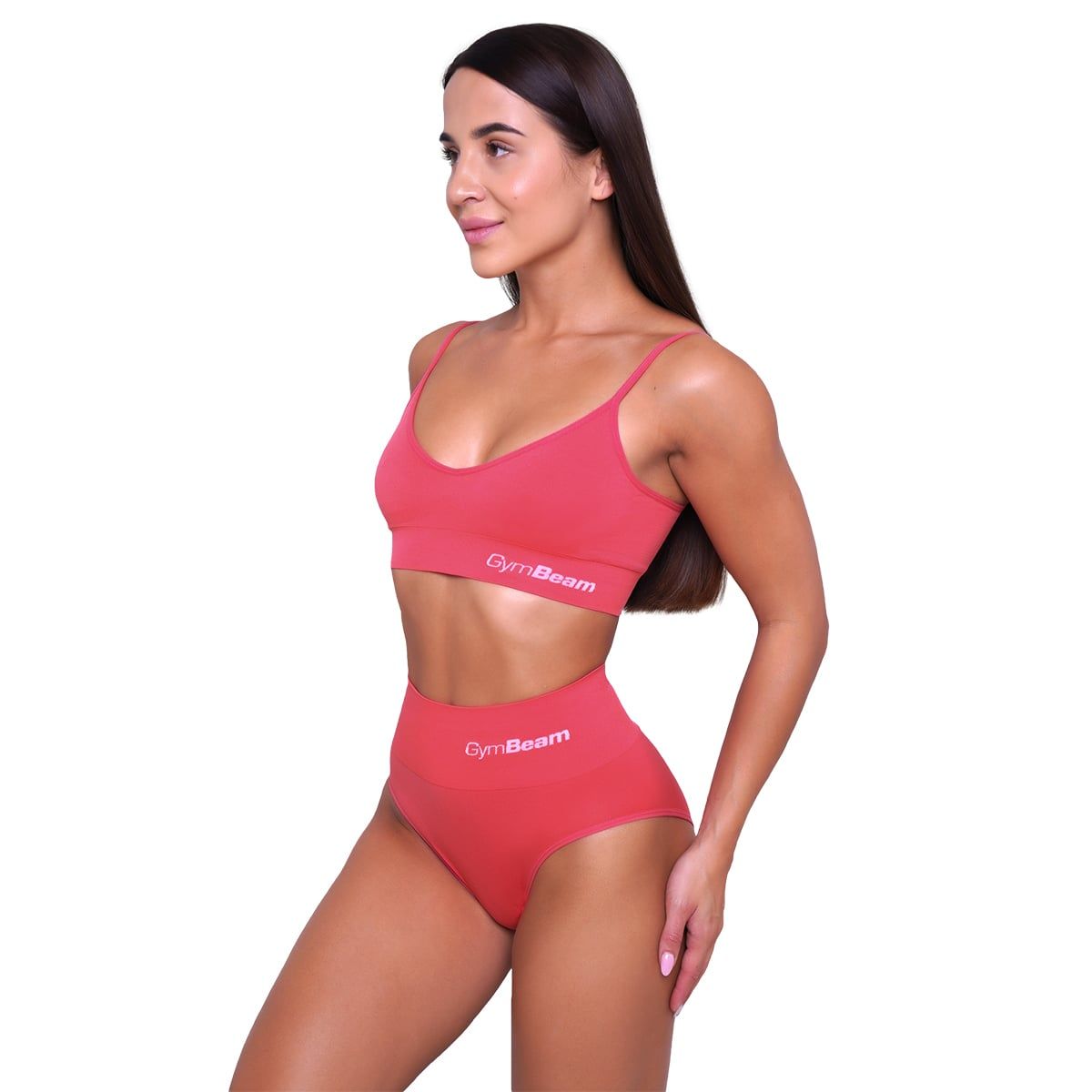 GymBeam Sport-BH Damen Triangle mit verstellbaren Trägern in Pink