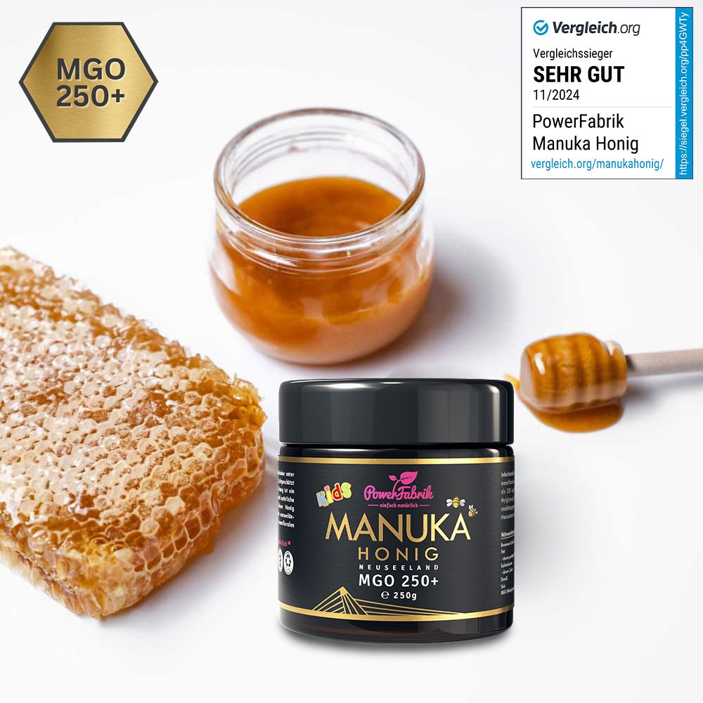 PowerFabrik Manuka Honig für Kinder, MGO 250+