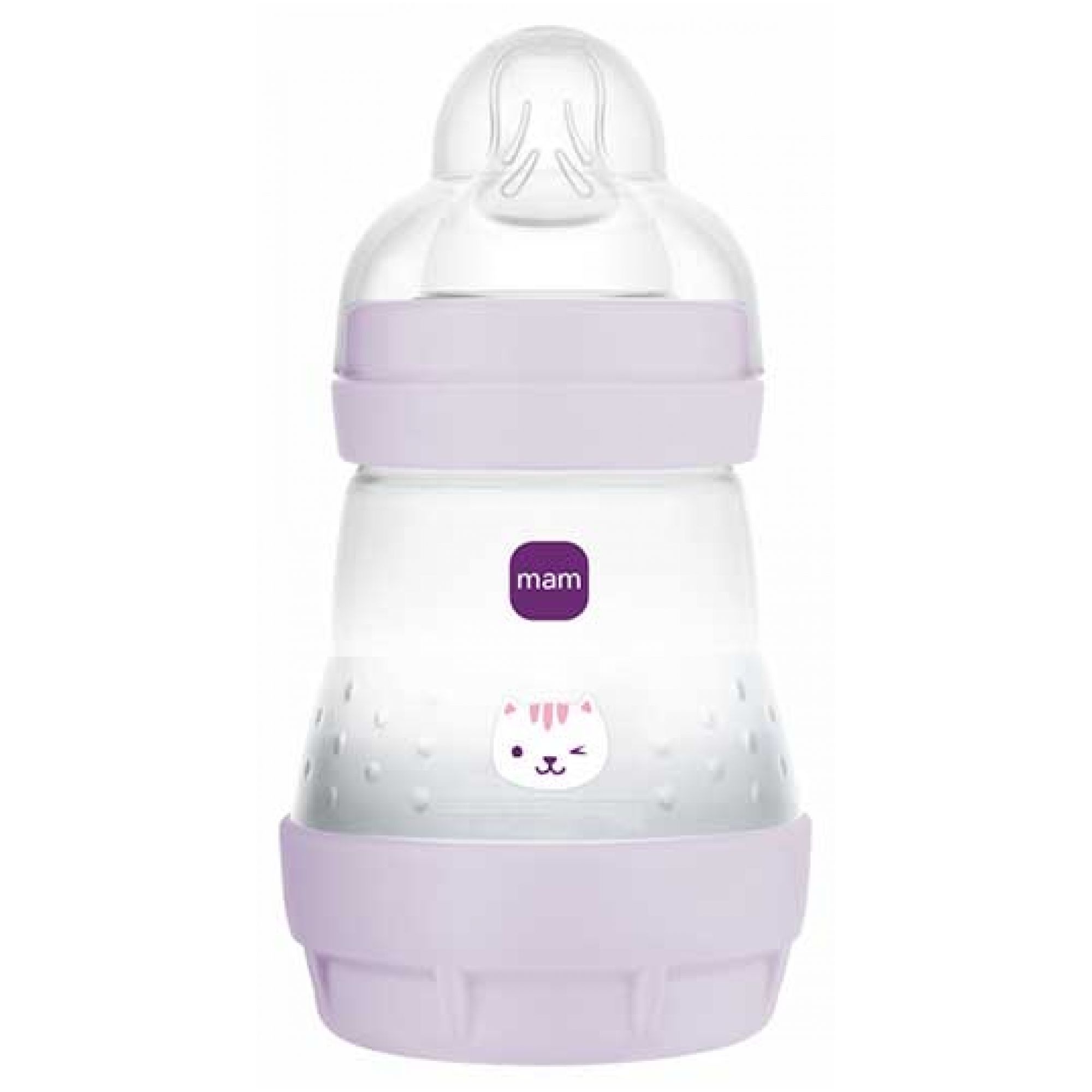 MAM Babyflasche Easy Start 0 Monate und Mehr Durchflussmenge 1 (Farbe : Flieder) 7,1x7,1x14,5 cm
