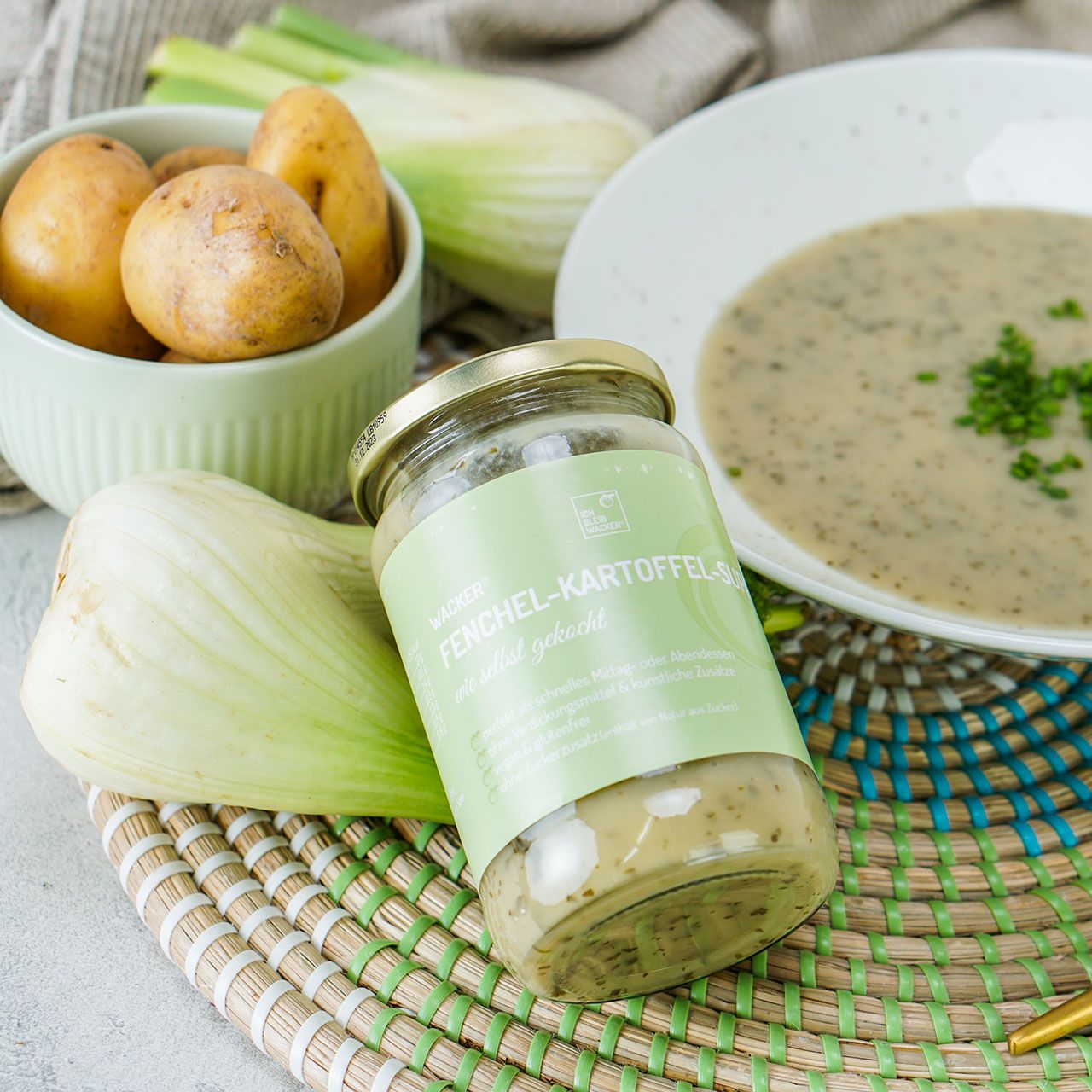 Wacker Fenchel-Kartoffel-Suppe Bio