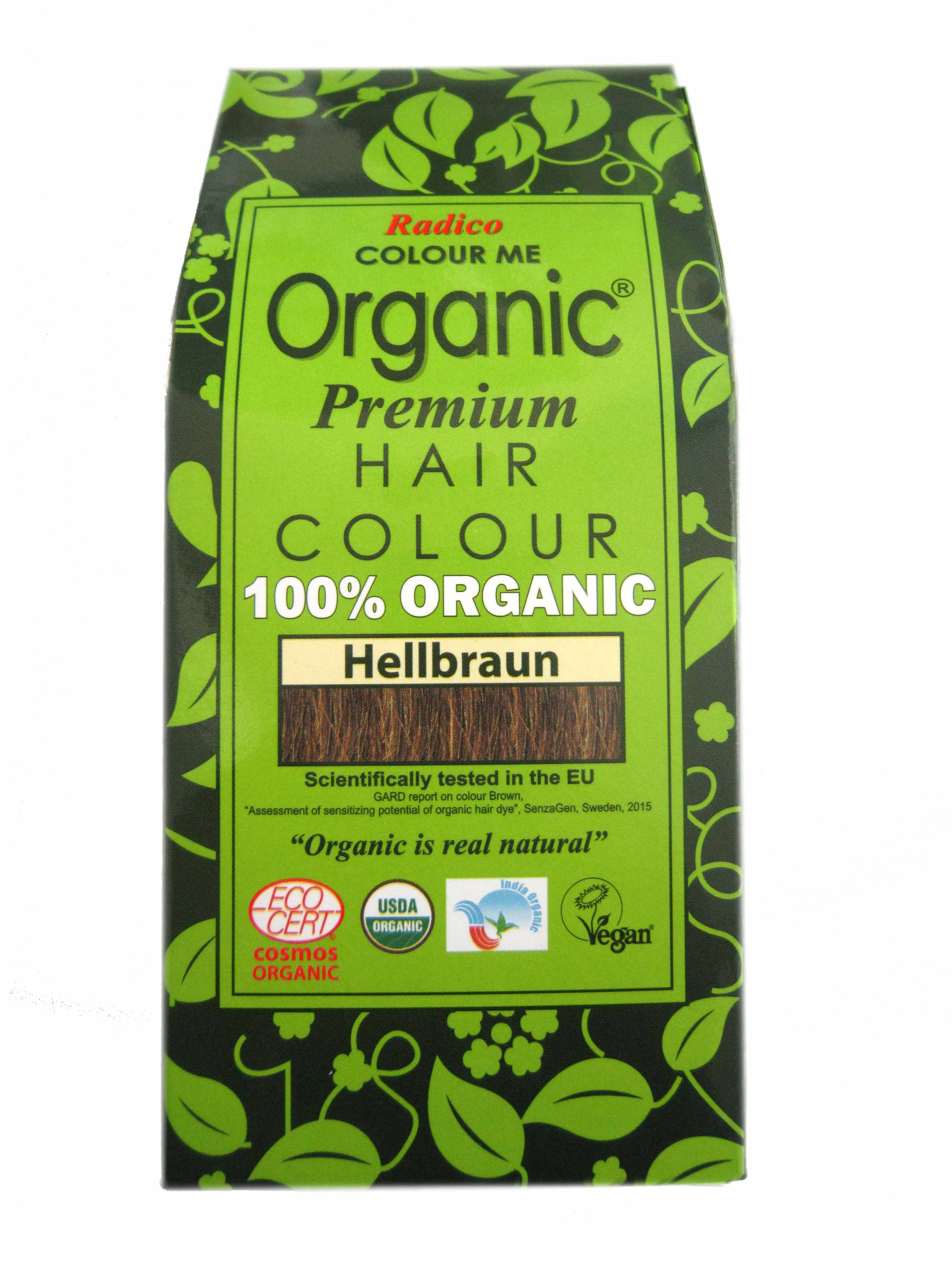 Radico Colour Me Organic Pflanzenhaarfarbe Hellbraun