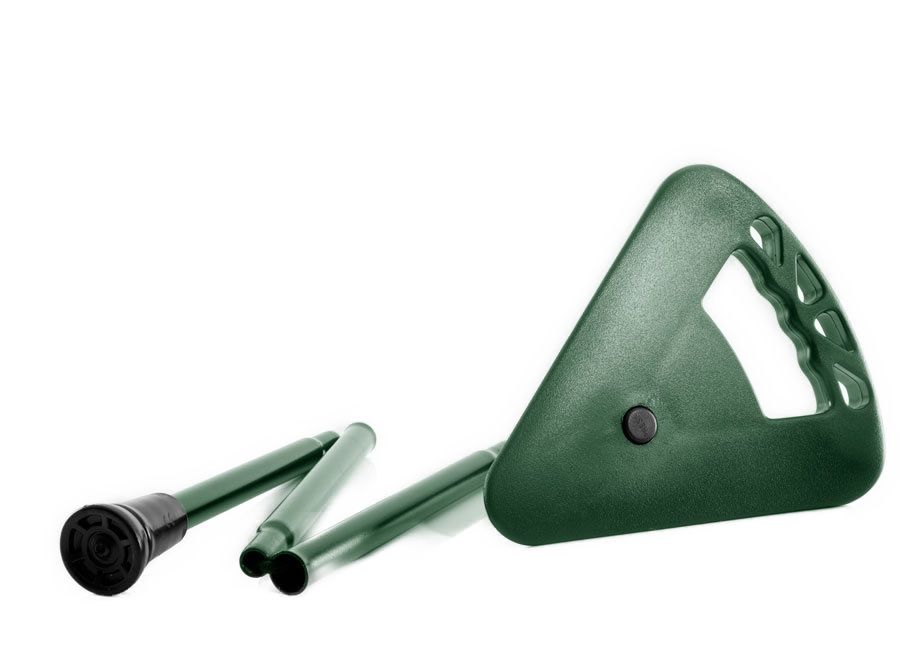 Flipstick Sitzstock faltbar und Höhen verstellbar grün