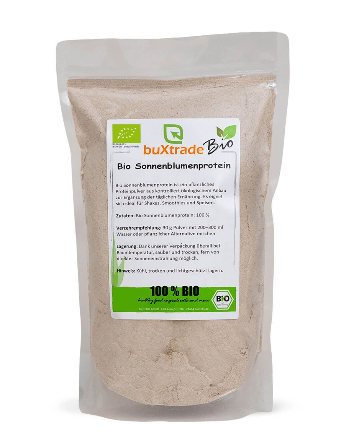 buXtrade Bio Sonnenblumenprotein 5 kg Pulver