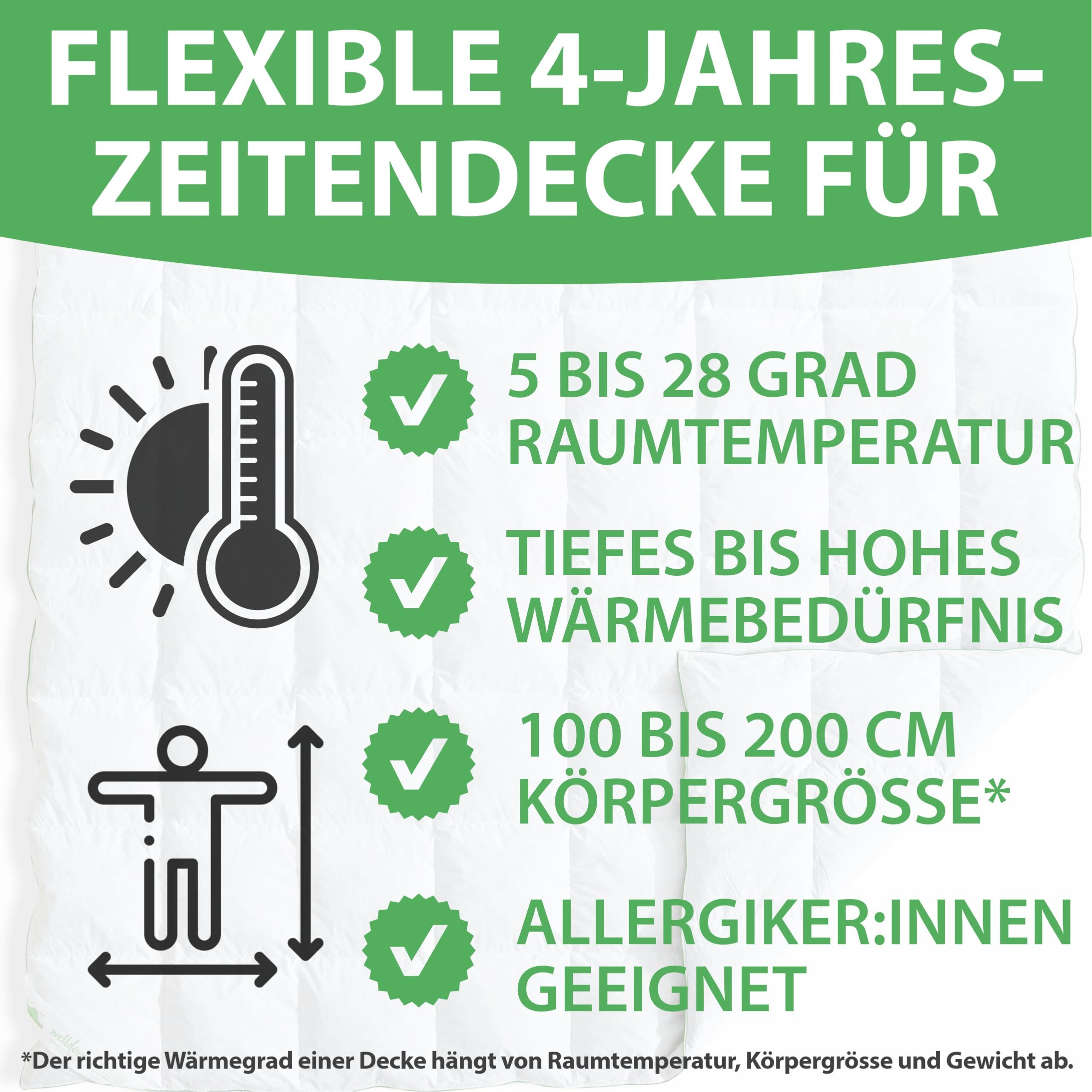 Welldora zweiteilige Bettdecke