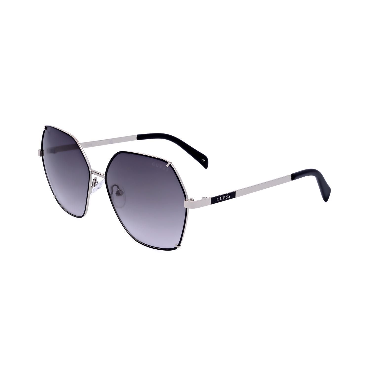 Guess Factory occhiali da sole donna GF6168 silver-coloured black