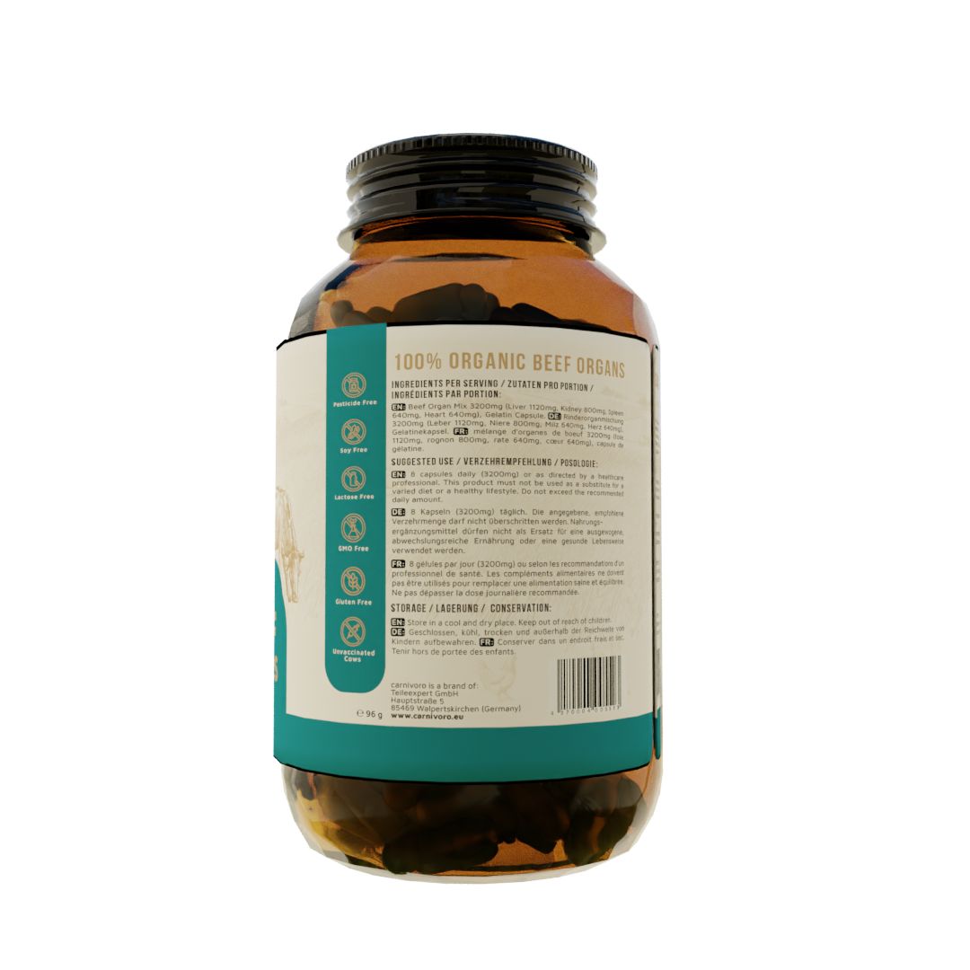 Carnivoro® Grass Fed Beef Organs
