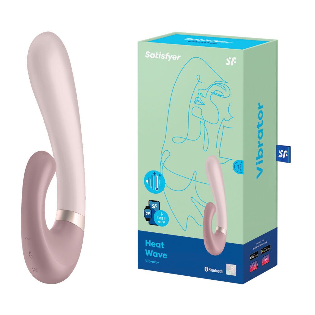 Wellness-Produkt und Verpackung. Rosa und mauvefarbenes Produkt. Grüne Verpackung mit Logo und Text.