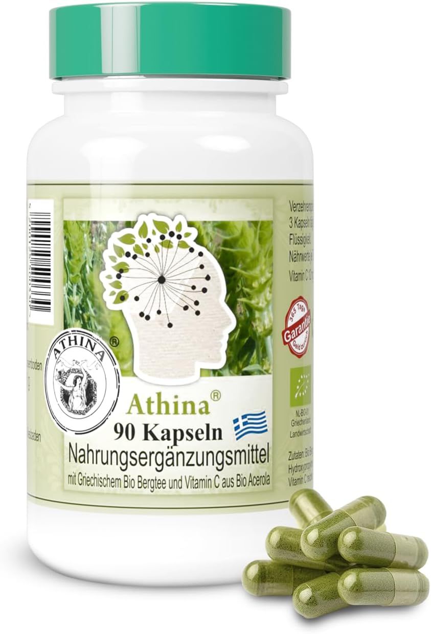 Athina Griechischer Bio Bergtee und Vitamin C Kps. 90 St Kapseln