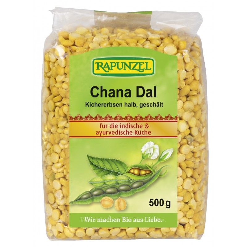 Rapunzel - Chana Dal, Kichererbsen halb, geschält