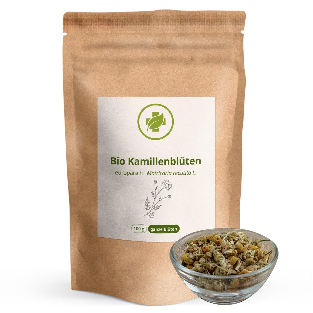 vitalundfitmit100® Bio Kamillenblüten ganz, europäisch 100 GR Tee