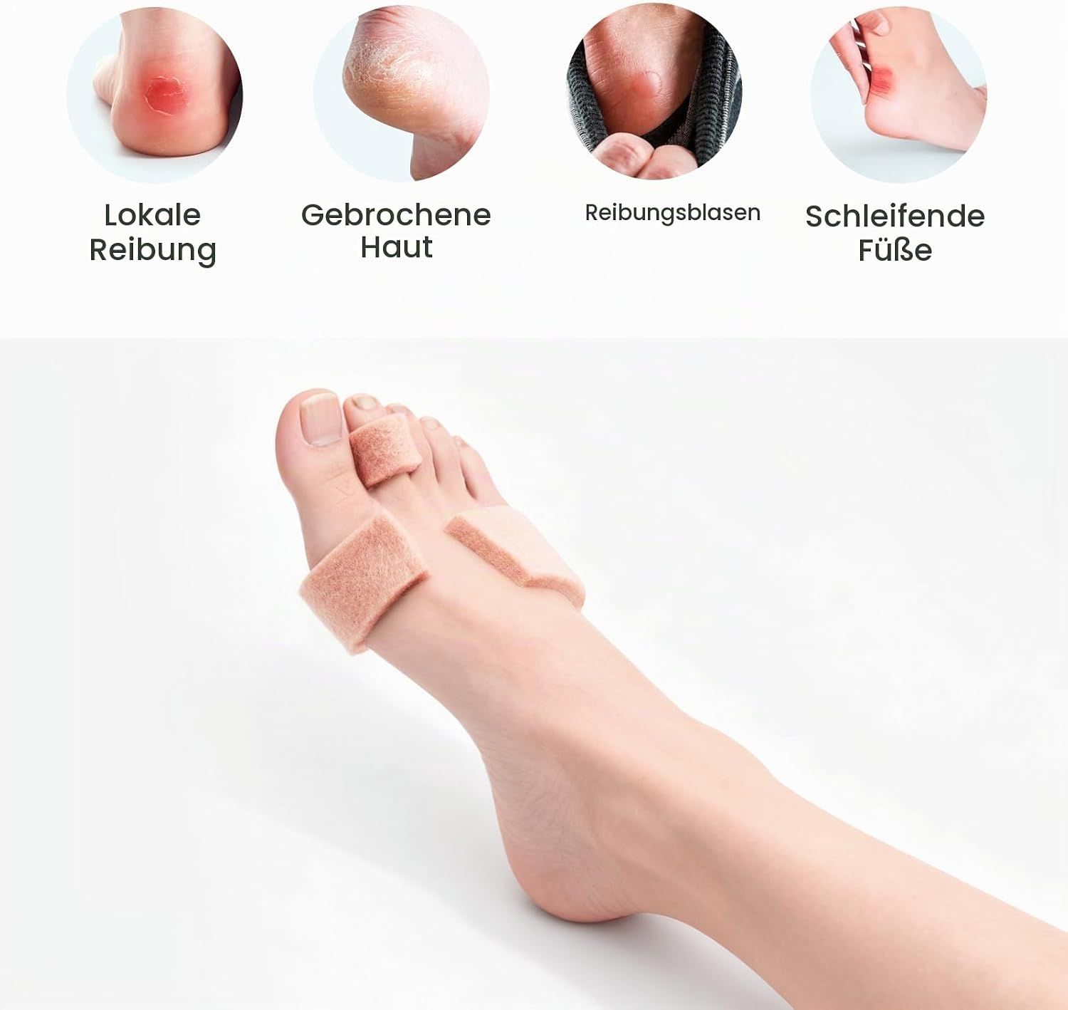 Welnove selbstklebender Podologie-Filz