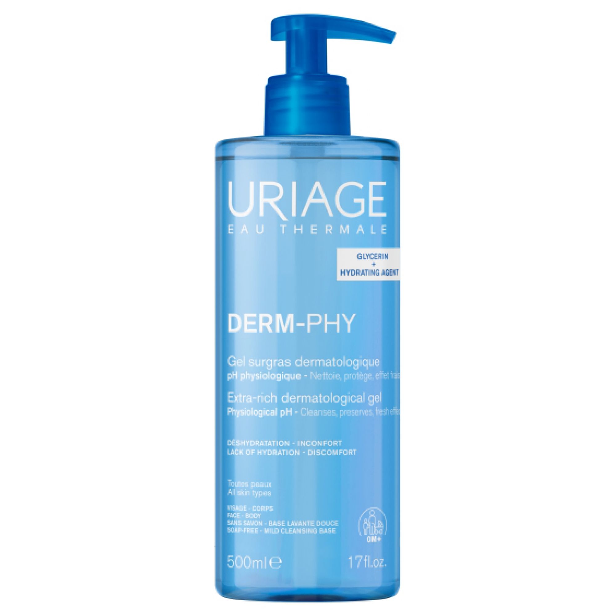 Uriage Derm-Phy Duschgel 500 ml Gel