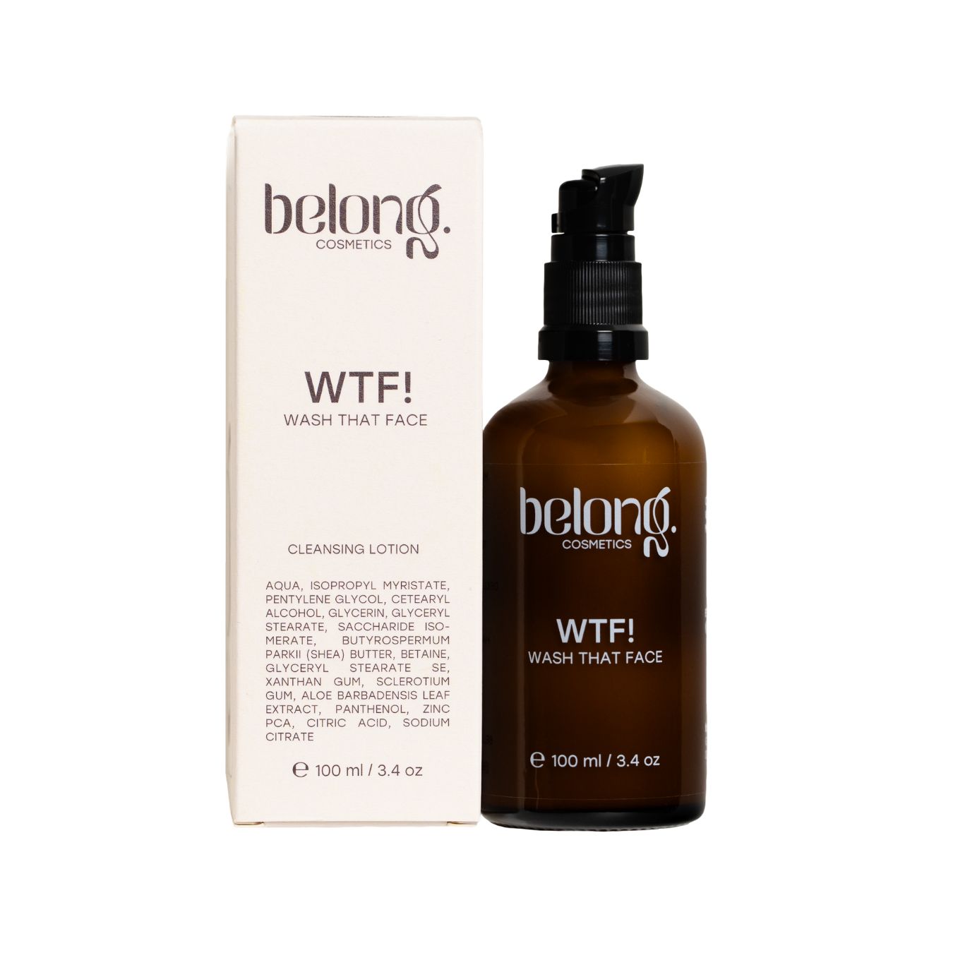 belong. cosmetics WTF Gesichtsreinigung Cleansing Lotion mit Glycerin und Panthenol 100 ml