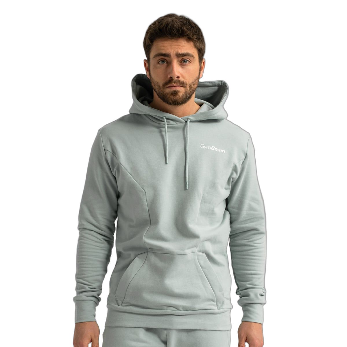 GymBeam Hoodie Herren regular mit Kapuze und Kängurutasche Eucalypt 1 St