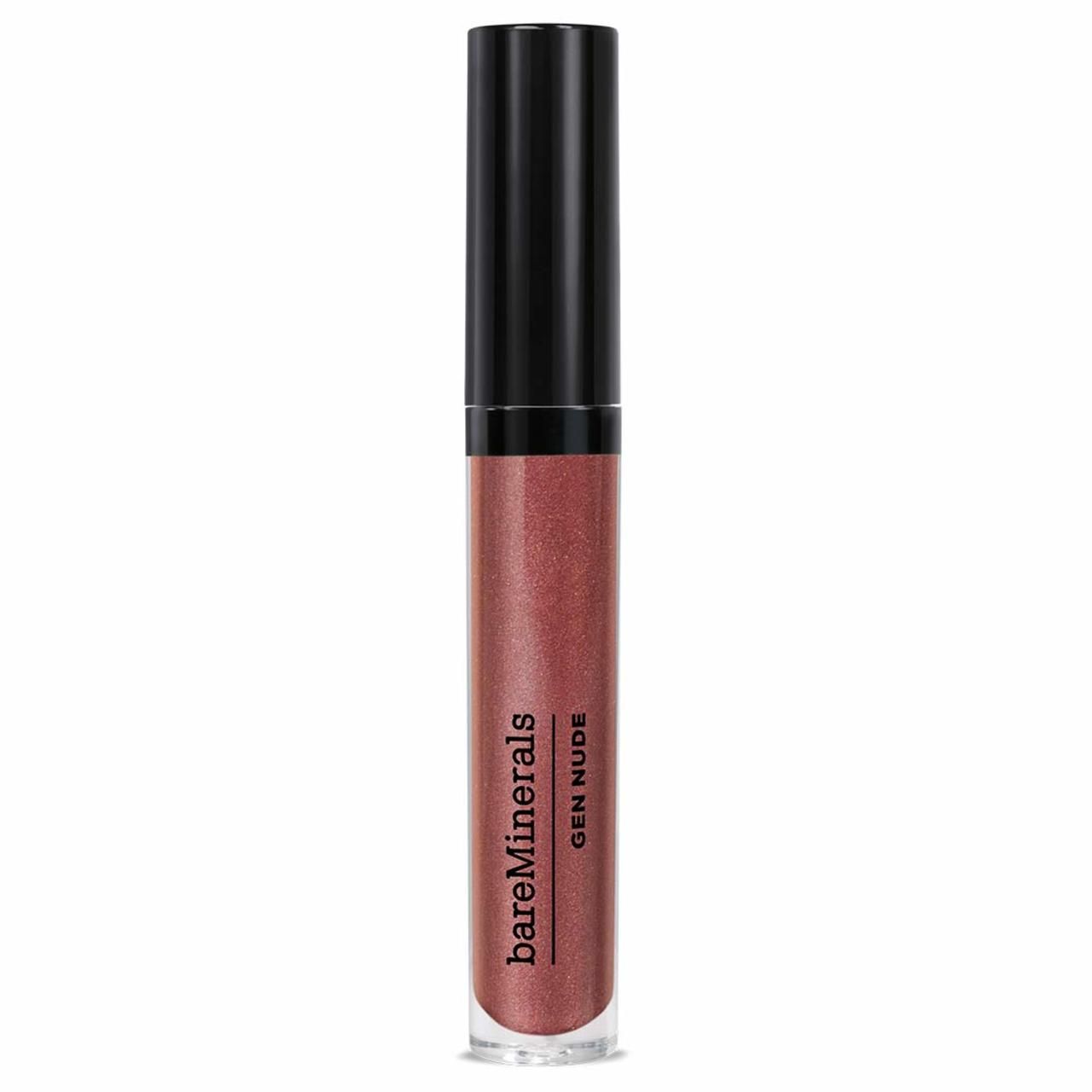 bareMinerals Gen Nude Lip Lacquer. Transparente Tube mit schwarzem Deckel. Produkttext.